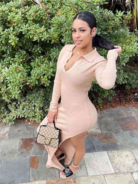 ladies long sleeve solid color knitted v-neck diagonal fashion casual simple dress, Black;gray
ladies long sleeve solid color knitted v-neck diagonal fashion casual simple dress, Black;gray