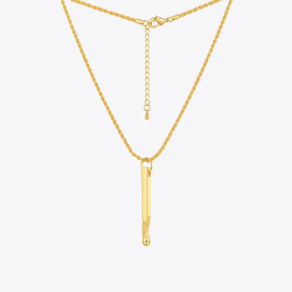 vintage matchstick necklaces for women gold color stick pendant necklace 2021 trend fashion jewelry friends gift p3186, Silver
vintage matchstick necklaces for women gold color stick pendant necklace 2021 trend fashion jewelry friends gift p3186, Silver