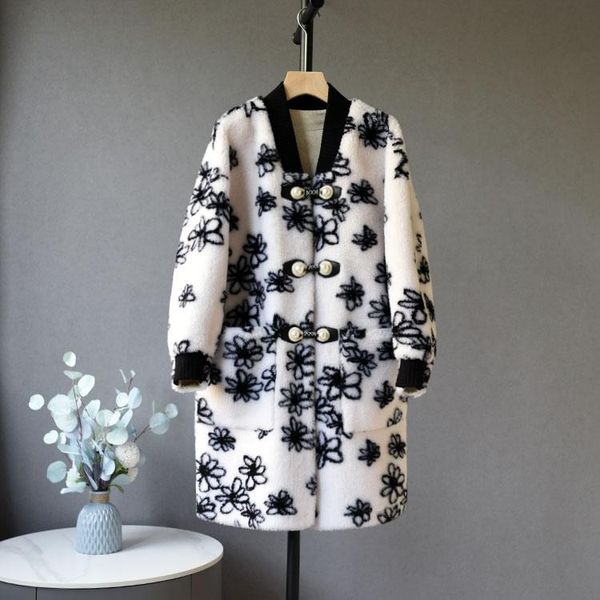 women's fur & faux off-season clearance short jacket sheep shearing hooded loose haining casual printed letter coat, Black
women's fur & faux off-season clearance short jacket sheep shearing hooded loose haining casual printed letter coat, Black