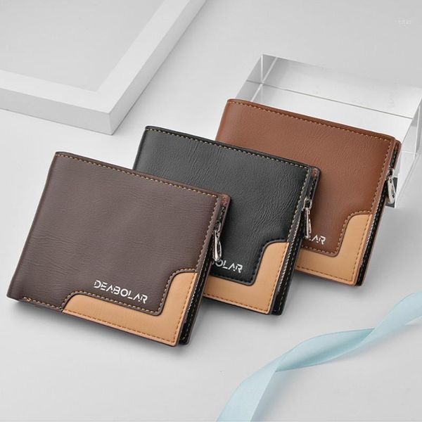 leather men wallets short youth tri-fold wallet stitching business multi-card zipper coin purse male1, Red;black
leather men wallets short youth tri-fold wallet stitching business multi-card zipper coin purse male1, Red;black