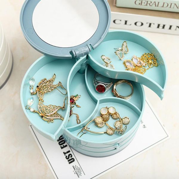 jewelry pouches, bags multilayer rotating box advanced storage holder portable travel earring organizer cosmetic containers, Pink;blue
jewelry pouches, bags multilayer rotating box advanced storage holder portable travel earring organizer cosmetic containers, Pink;blue
