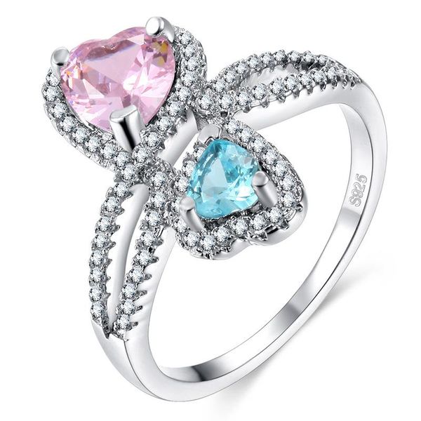 wedding rings double hreat color zircon ring 925 sliver pink blue princess micro-drill for women engagemengt, Slivery;golden
wedding rings double hreat color zircon ring 925 sliver pink blue princess micro-drill for women engagemengt, Slivery;golden