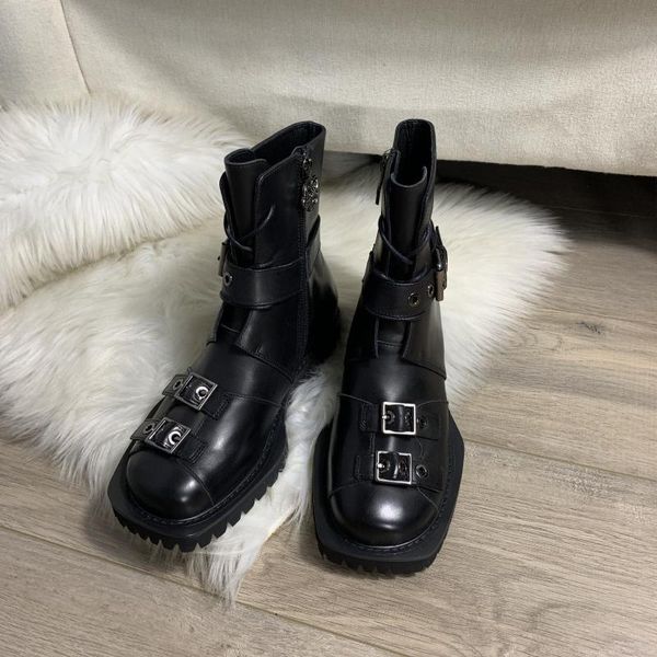 boots locomotive boot women's 2021 autumn/winter retro handsome british wind high help street work tide, Black
boots locomotive boot women's 2021 autumn/winter retro handsome british wind high help street work tide, Black