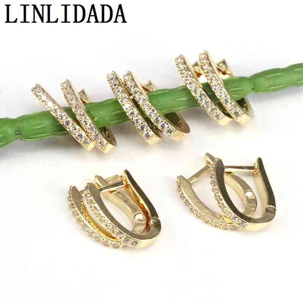 10pairs, fashion gold color hoop earrings,white cz pave trendy accessories for women diy jewelry, Golden
10pairs, fashion gold color hoop earrings,white cz pave trendy accessories for women diy jewelry, Golden