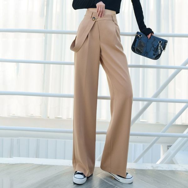 capris straight wide leg pants for women high waist casual black trouser female fashion clothing 2021 spring, Black;white
capris straight wide leg pants for women high waist casual black trouser female fashion clothing 2021 spring, Black;white