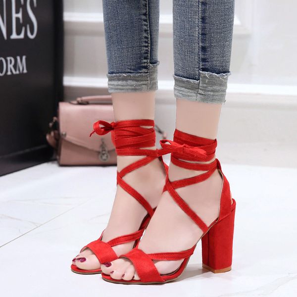 sandals summer ultra-high fashion large size shoes hollow round head thick heel women's sandals lace spot 34-43, Black
sandals summer ultra-high fashion large size shoes hollow round head thick heel women's sandals lace spot 34-43, Black
