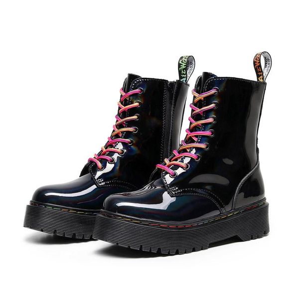boots 2021 trendy laser finish boot women thick bottom high leisure locomotive side zipper round head, Black
boots 2021 trendy laser finish boot women thick bottom high leisure locomotive side zipper round head, Black