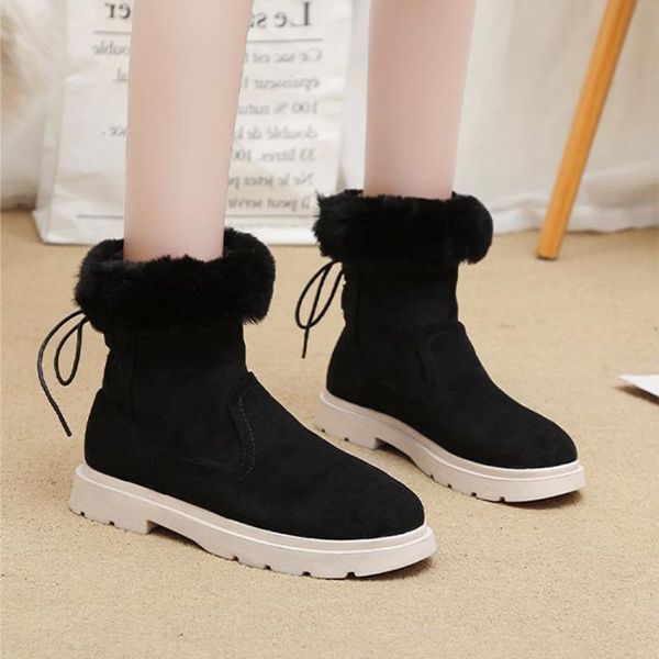 boots women snow slip-on solid flock warm plush winter ankle female leisure comfortable outdoor flats ladies footwear, Black
boots women snow slip-on solid flock warm plush winter ankle female leisure comfortable outdoor flats ladies footwear, Black