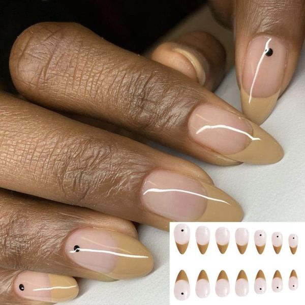 false nails 24pcs/box detachable french almond wearable fake full cover nail tips press on, Red;gold
false nails 24pcs/box detachable french almond wearable fake full cover nail tips press on, Red;gold