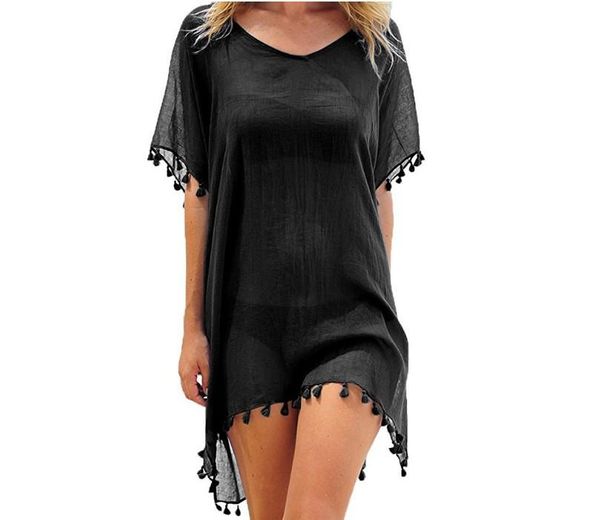 women's blouses & shirts summer style fringed chiffon beach blouse for women, White
women's blouses & shirts summer style fringed chiffon beach blouse for women, White