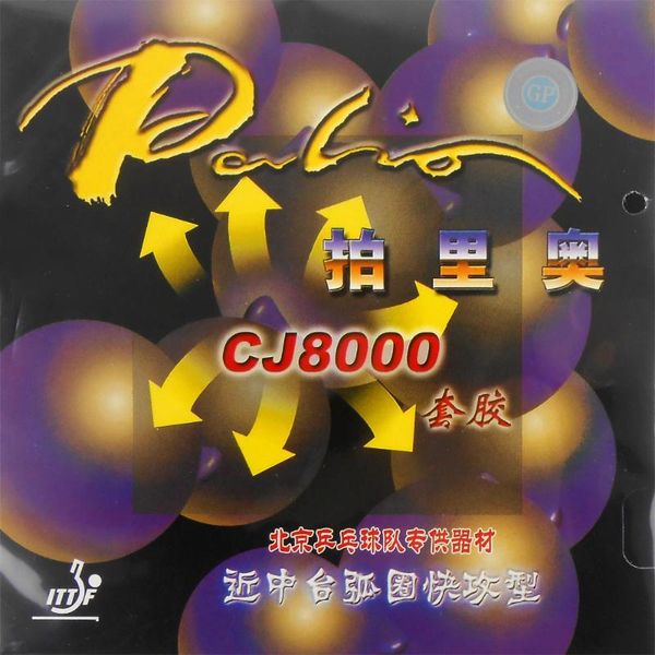 table tennis raquets original palio cj8000 pips-in / pingpong rubber with sponge (h38-41)
table tennis raquets original palio cj8000 pips-in / pingpong rubber with sponge (h38-41)