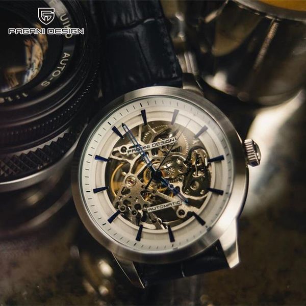 wristwatches pagani design simple men's watch automatic hollow wristwatch stainless steel mechanical waterproof male watche, Slivery;brown
wristwatches pagani design simple men's watch automatic hollow wristwatch stainless steel mechanical waterproof male watche, Slivery;brown