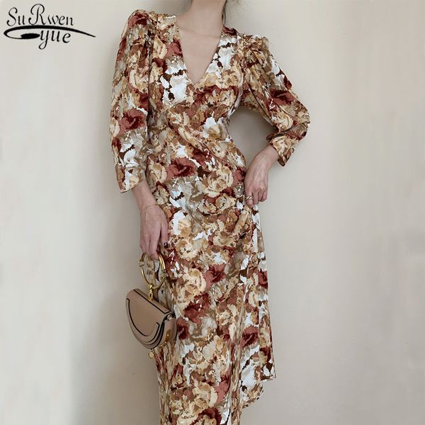 fashion early autumn winter vintage high waist three quarter sleeve women dress ink painting v collar woman 12152 210427, Black;gray
fashion early autumn winter vintage high waist three quarter sleeve women dress ink painting v collar woman 12152 210427, Black;gray