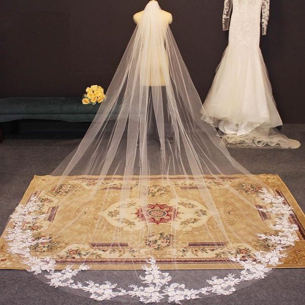 bridal veils bling sequins lace appliques wedding veil 3 meters long one layer cathedral for bride accessories, Black
bridal veils bling sequins lace appliques wedding veil 3 meters long one layer cathedral for bride accessories, Black