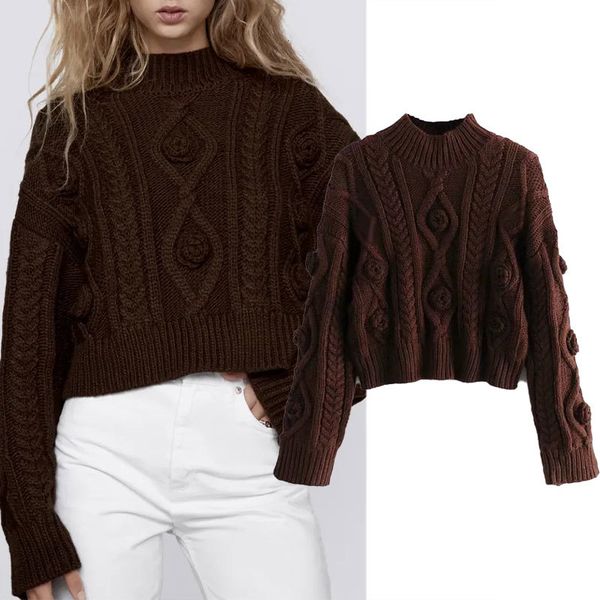 women's sweaters za women's nightgown autumn braised crocheted decoration shirts oversize woman fashion jumper long female sleeve, White;black
women's sweaters za women's nightgown autumn braised crocheted decoration shirts oversize woman fashion jumper long female sleeve, White;black