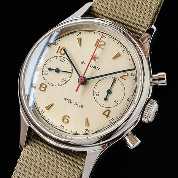 military watch for man chronograph wrist seagull 1963 original st1901 movement sapphire waterproof limited card wristwatches, Slivery;brown
military watch for man chronograph wrist seagull 1963 original st1901 movement sapphire waterproof limited card wristwatches, Slivery;brown