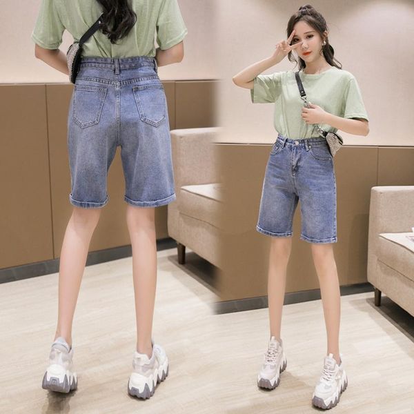 korean style jeans fashion short-length pants personalized and slim-looking non-elastic shorts women's, Blue
korean style jeans fashion short-length pants personalized and slim-looking non-elastic shorts women's, Blue