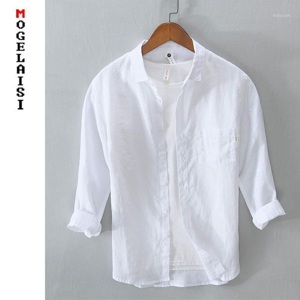 casual linen shirt men solid long sleeve 100% flax man summer breathable clothing asian size 849 men's shirts, White;black
casual linen shirt men solid long sleeve 100% flax man summer breathable clothing asian size 849 men's shirts, White;black
