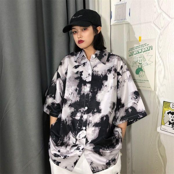 summer tie-dye shirt men's fashion retro casual short-sleeved men streetwear korean loose hip-hop couple -2xl shirts, White;black
summer tie-dye shirt men's fashion retro casual short-sleeved men streetwear korean loose hip-hop couple -2xl shirts, White;black