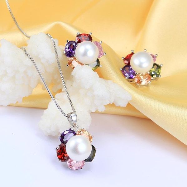 earrings & necklace hengsheng flower pearl jewelry sets earring and pendant necklace, 10-11mm, Silver
earrings & necklace hengsheng flower pearl jewelry sets earring and pendant necklace, 10-11mm, Silver