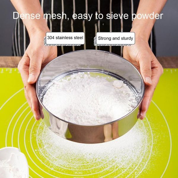 baking & pastry tools reliable mesh strainer high hardness fine workmanship anti-rust 60 304 stainless steel round flour sifter tool
baking & pastry tools reliable mesh strainer high hardness fine workmanship anti-rust 60 304 stainless steel round flour sifter tool