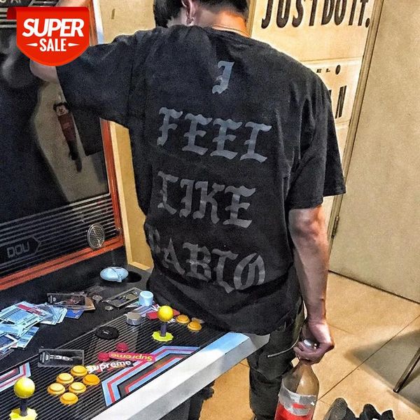 kanye with black and gray city limited i feel like pablo letter printing loose short-sleeved t-shirt for men women #pw90, White;black
kanye with black and gray city limited i feel like pablo letter printing loose short-sleeved t-shirt for men women #pw90, White;black