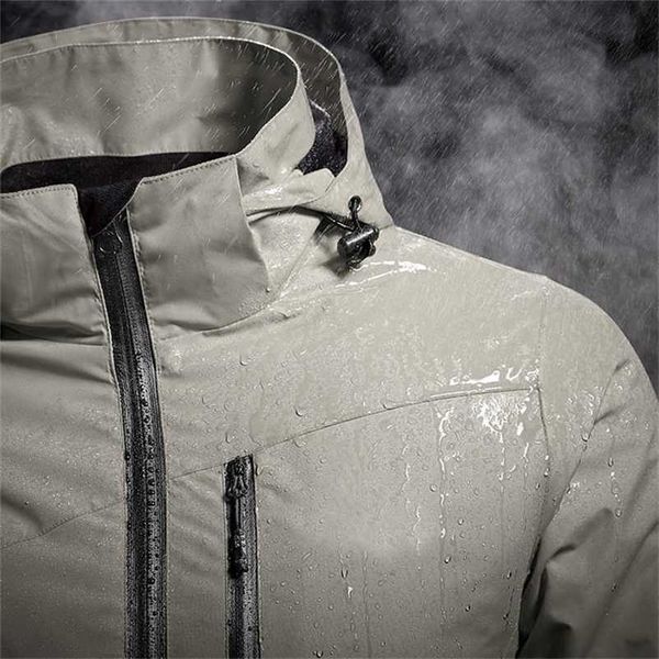 men's spring jacket waterproof hooded windbreaker husband coat fleece warm outerwear black techwear windproof parka male 211110
men's spring jacket waterproof hooded windbreaker husband coat fleece warm outerwear black techwear windproof parka male 211110