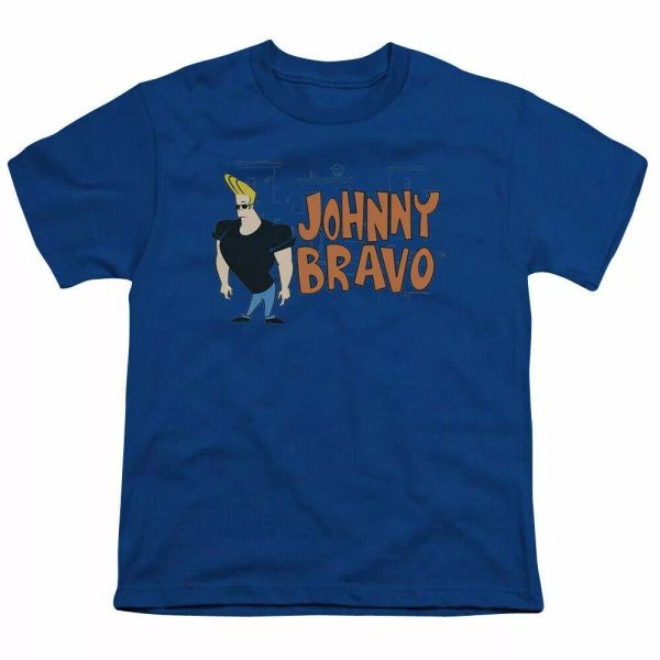 Johnny Bravo Johnny Logo Kids Youth T Shirt Licensed Cartoon Tee Royal Blue, White;black
Johnny Bravo Johnny Logo Kids Youth T Shirt Licensed Cartoon Tee Royal Blue, White;black