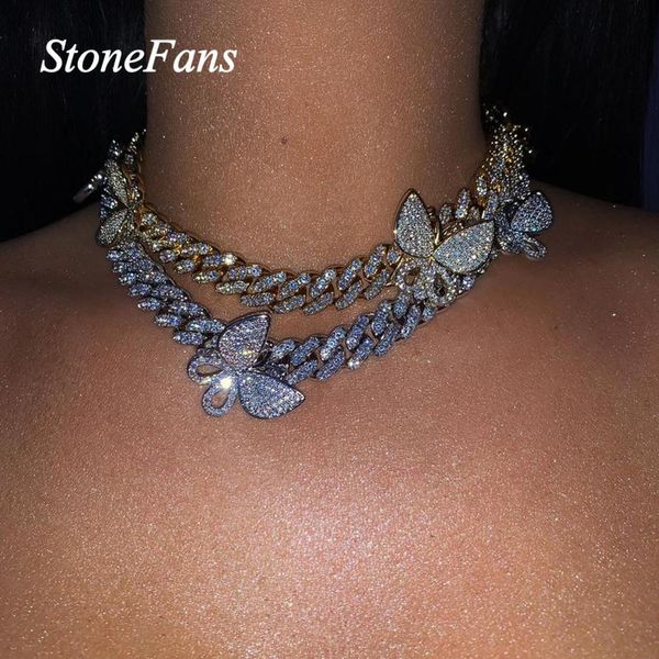 stonefans iced out butterfly necklace cuban chain choker for women hip hop bling rhinestone necklace big butterfly jewelry x0509, Black
stonefans iced out butterfly necklace cuban chain choker for women hip hop bling rhinestone necklace big butterfly jewelry x0509, Black