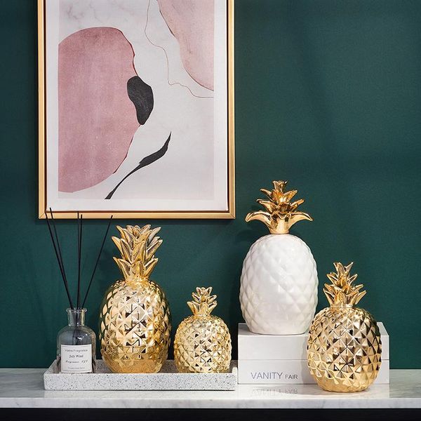 decorative objects & figurines european-style electroplating gold pineapple ornaments living room office ceramic crafts wedding gifts home d
decorative objects & figurines european-style electroplating gold pineapple ornaments living room office ceramic crafts wedding gifts home d