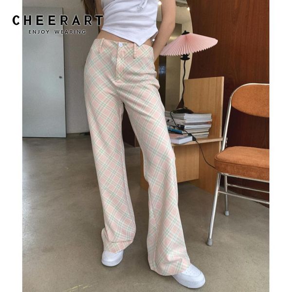 women's pants & capris cheerart pink flare high waist plaid women 90s aesthetic vintage bottoms trousers summer long 2021 clothing, Black;white
women's pants & capris cheerart pink flare high waist plaid women 90s aesthetic vintage bottoms trousers summer long 2021 clothing, Black;white