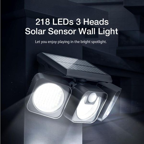 solar lamps royalulu 218led lights outdoor powered wall light 3 heads lamp with pir motion sensor waterproof for courtyard decoration
solar lamps royalulu 218led lights outdoor powered wall light 3 heads lamp with pir motion sensor waterproof for courtyard decoration