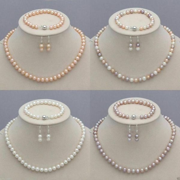 bracelet, earrings & necklace 7-8mm real natural freshwater pearl bracelet jewelry set, Black
bracelet, earrings & necklace 7-8mm real natural freshwater pearl bracelet jewelry set, Black