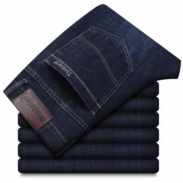 men's jeans 2021 fall business fashion classic style regular fit stretch straight-leg denim trousers male brand casual pants, Blue
men's jeans 2021 fall business fashion classic style regular fit stretch straight-leg denim trousers male brand casual pants, Blue