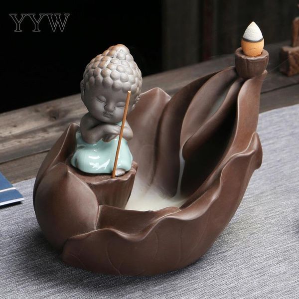 fragrance lamps backflow incense burner ceramic little monk buddha waterfall holder cones censer classical home decor with 10
fragrance lamps backflow incense burner ceramic little monk buddha waterfall holder cones censer classical home decor with 10