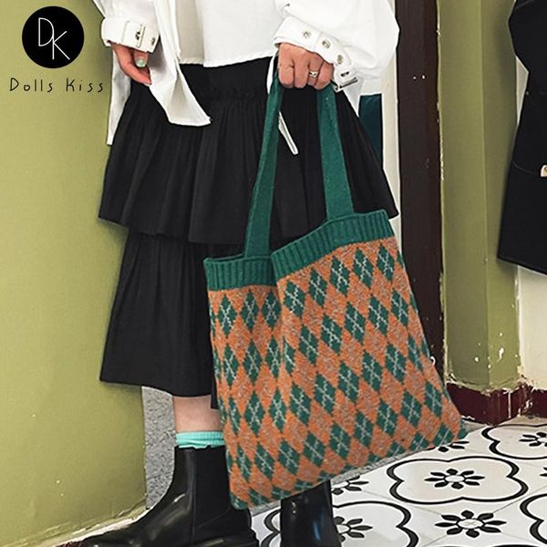evening bags ladies japanese wool eco bag retro rhombic women shoulder casual autumn and winter shopping woven handbag for female
evening bags ladies japanese wool eco bag retro rhombic women shoulder casual autumn and winter shopping woven handbag for female