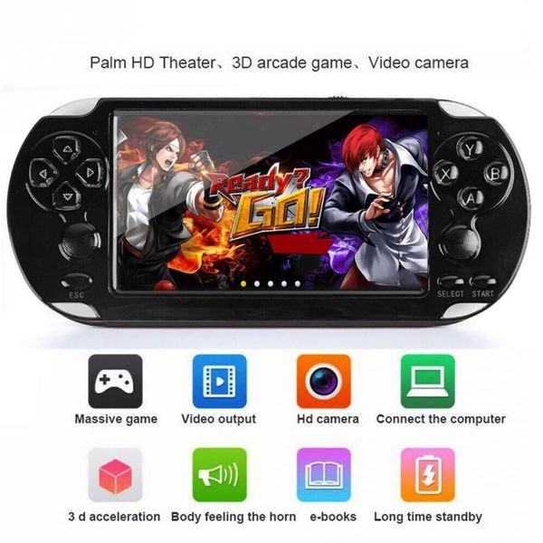 handheld game console 4.2" 5" lcd x6 x9 plus double rocker 8g retro video mp5 tf card for gba/ 1000 games portable players
handheld game console 4.2" 5" lcd x6 x9 plus double rocker 8g retro video mp5 tf card for gba/ 1000 games portable players