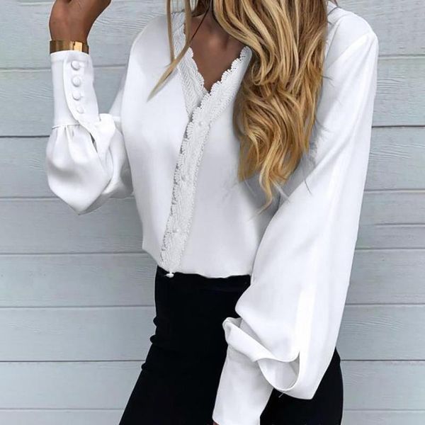 women's blouses & shirts white shirt long lantern sleeve tight cuff ruffled v-neck buttons thin female 2021 summer office lady casual
women's blouses & shirts white shirt long lantern sleeve tight cuff ruffled v-neck buttons thin female 2021 summer office lady casual
