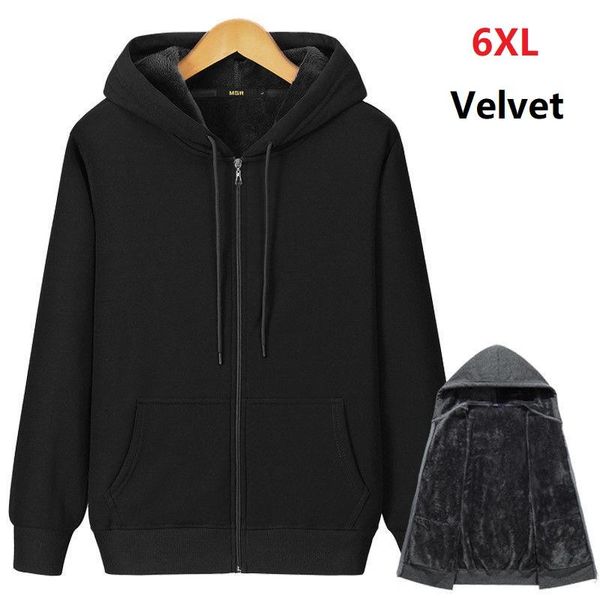 plus size 6xl 5xl autumn winter clothing fat velvet thick men's pure cotton hooded zipper cardigan jacket jack hoodies & sweatshirts, Black
plus size 6xl 5xl autumn winter clothing fat velvet thick men's pure cotton hooded zipper cardigan jacket jack hoodies & sweatshirts, Black