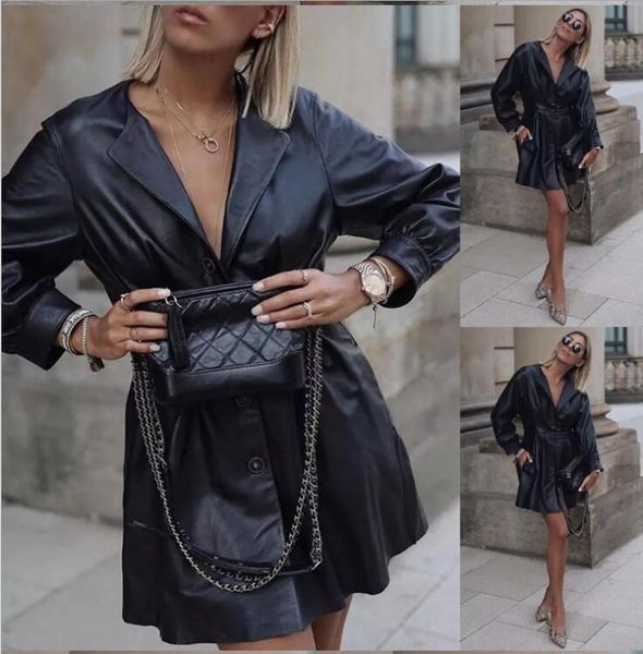 women's jackets 1pc fashion retro irregular big lapel long sleeve pu leather jacket female motorcycle oblique zipper, Black;brown
women's jackets 1pc fashion retro irregular big lapel long sleeve pu leather jacket female motorcycle oblique zipper, Black;brown
