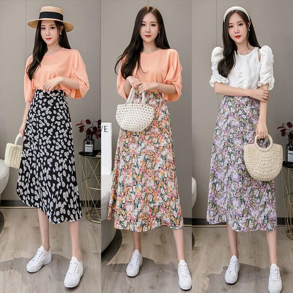 floral chiffon spring summer vintage womens skirts midi long korean flower elastic high waist lady elegant, Black
floral chiffon spring summer vintage womens skirts midi long korean flower elastic high waist lady elegant, Black