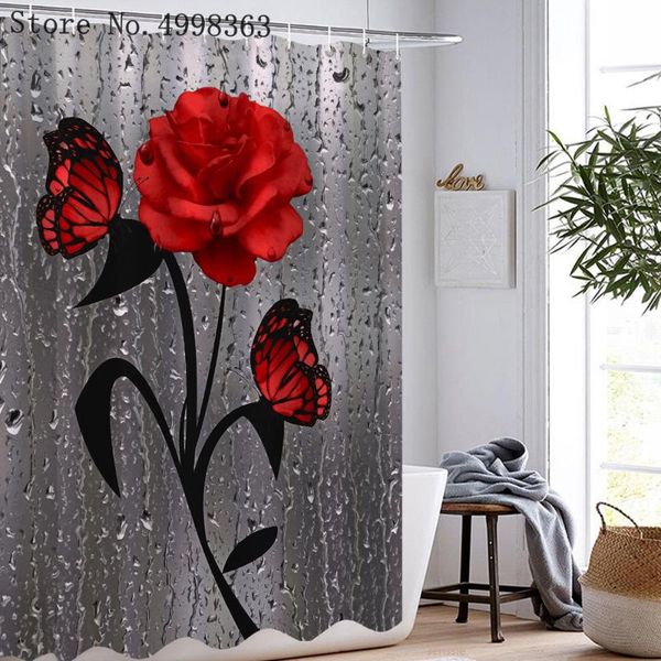 colors rose print shower curtain with hooks 3d waterproof bath butterfly screen curtains
colors rose print shower curtain with hooks 3d waterproof bath butterfly screen curtains