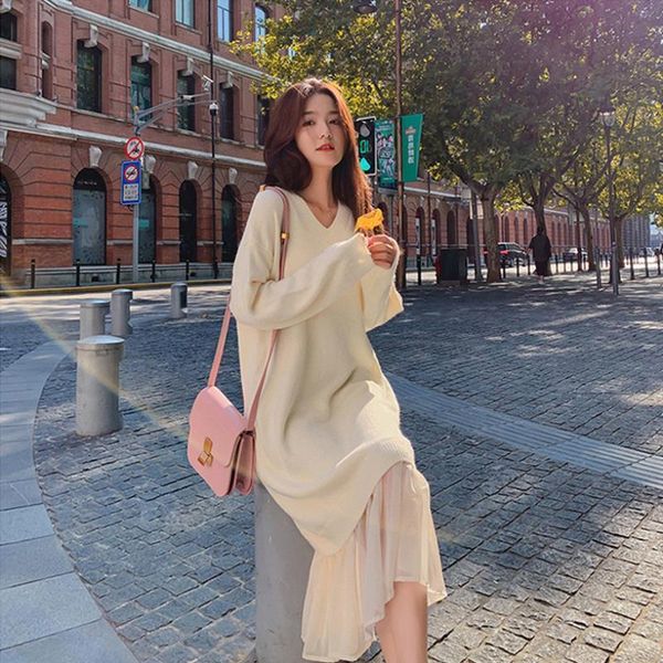 casual dresses spring and autumn women's 2021 dress slim high temperament knitting medium length white, Black;gray
casual dresses spring and autumn women's 2021 dress slim high temperament knitting medium length white, Black;gray