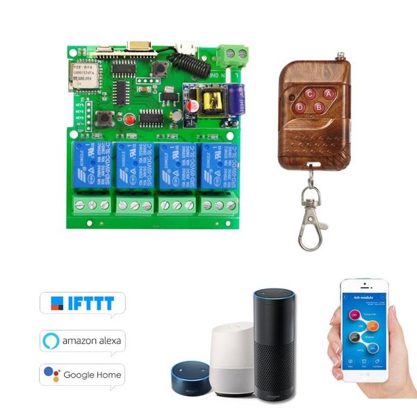 ewelink 433mhz smart remote control wireless switch universal module 4ch ac85-220v wifi timer+rf433mhz controller fingerprint access
ewelink 433mhz smart remote control wireless switch universal module 4ch ac85-220v wifi timer+rf433mhz controller fingerprint access
