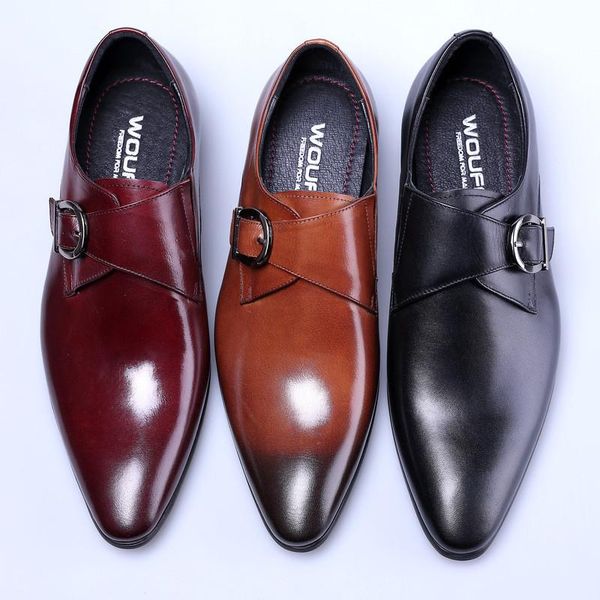 style leather shoes buckle, european version business dress shoes, men's, Black
style leather shoes buckle, european version business dress shoes, men's, Black