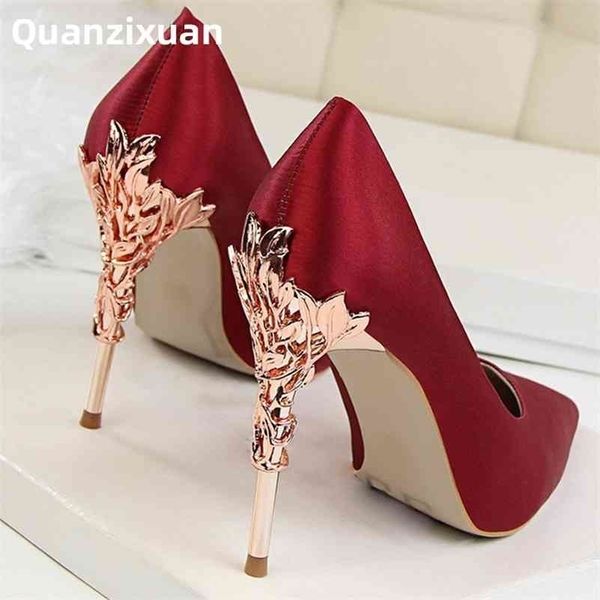bigtree metal carved heels shoe pumps solid elegant high fashion wedding shoes famale women heel 10cm 211011, Black
bigtree metal carved heels shoe pumps solid elegant high fashion wedding shoes famale women heel 10cm 211011, Black