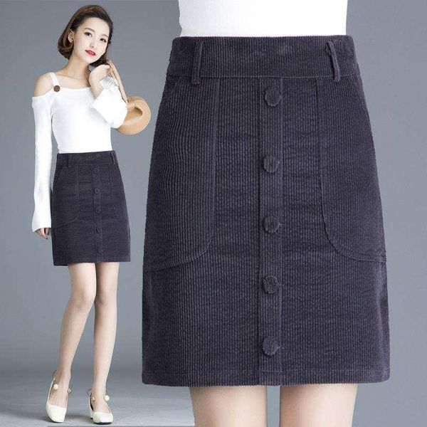 skirts spring fall korean women high waisted black grey army green corduroy buttons skirt , 4xl casual pencil slim for woman
skirts spring fall korean women high waisted black grey army green corduroy buttons skirt , 4xl casual pencil slim for woman