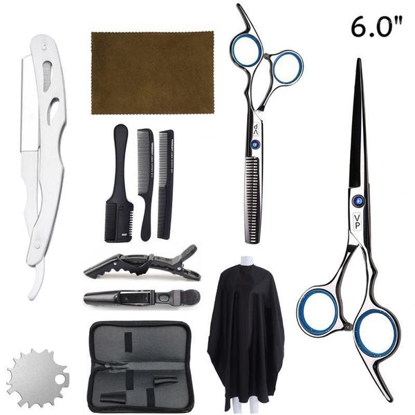 6'' professional hair cutting scissors hairdressing thinning shears barber shop accessories haircut products set1
6'' professional hair cutting scissors hairdressing thinning shears barber shop accessories haircut products set1