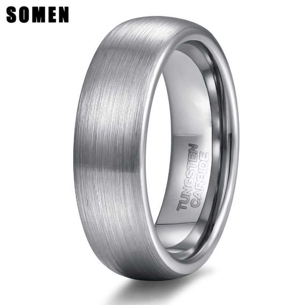 somen 6mm brushed silver color tungsten carbide wedding engagement ring mens jewelry anel masculino
somen 6mm brushed silver color tungsten carbide wedding engagement ring mens jewelry anel masculino