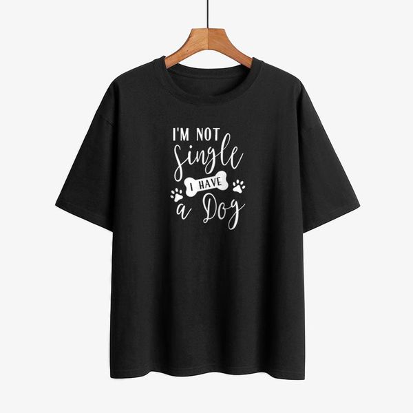 not single i have a dog letter print women t-shirts harajuku streetwear summer loose casual short-sleeved t-shirt women's, White
not single i have a dog letter print women t-shirts harajuku streetwear summer loose casual short-sleeved t-shirt women's, White